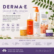 DERMA E skincare products for healthy-looking skin
