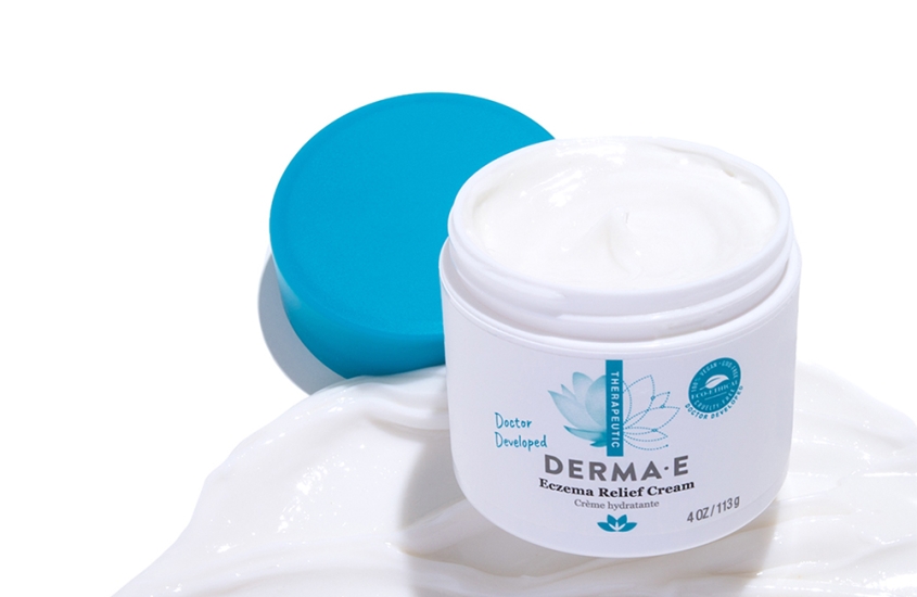DERMA E Eczema Relief Cream for dry, itchy, sensitive skin.